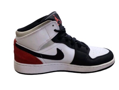 Size 7y - Air Jordan 1 SE Mid Red Black Toe 194277044802| eBay