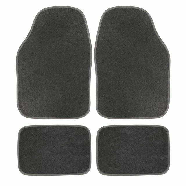 Halfords 4pc Universal Car Floor Mat Set Carpet Front Rear For