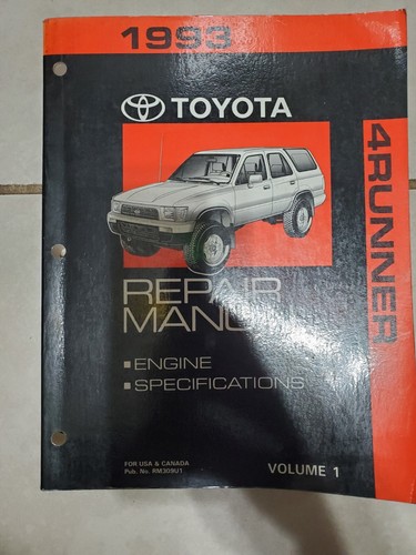 1993 Toyota 4-Runner Shop Service Repair Manual Complete Set + Owner Manual - Picture 5 of 14