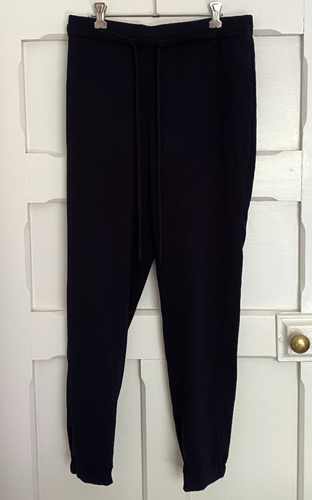 Country Road Women's Black Semi Elastic Waist Drawstring Tapered Pants Size 8