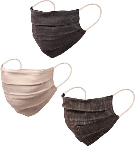 3 x Máscara facial de algodón lavable filtro bolsillo doble capa tela de algodón máscara facial - Imagen 1 de 15