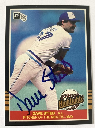 Dave Stieb signed 1985 Donruss card Highlights # 12 Blue Jays baseball - Picture 3 of 6
