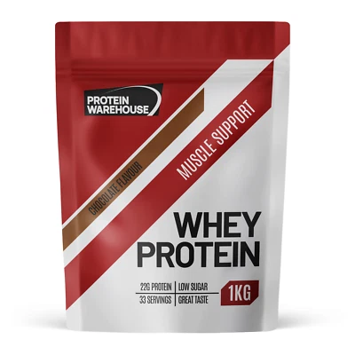 PROTEIN WAREHOUSE Whey Protein Powder 1kg Muscle Growth Nutrition Protein Shake On My Warehouse