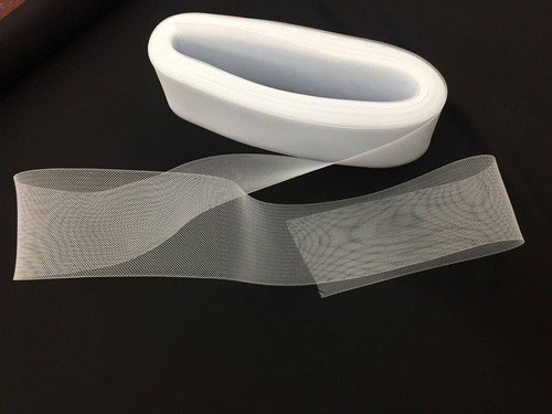 4 Zoll weiß Reifrock Rosshaar Zopf Borte - Bild 1 von 3