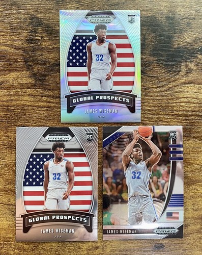 James Wiseman Silver Prizm Rookie Card & Base Cards 2020 Prizm Draft Basketball - Bild 1 von 2