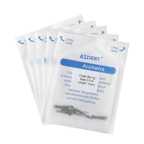 Resorte Helicoidal Cerrado de NiTi para Brackets de Ortodoncia AZDENT 10pcs/bag - Picture 134 of 134