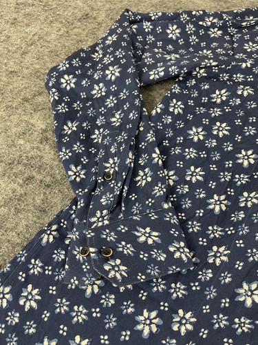 Joe Browns Shirt Mens 5XL Button Up Big Floral Navy Blue Hawaiian Viscose N323 - Picture 3 of 12
