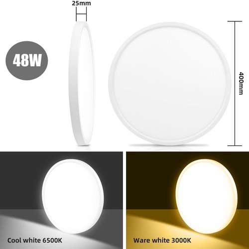 Plafoniera LED 18W/36W/48W/60W pannello ultra piatto plafoniera studio DE - Foto 20 di 21
