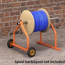 Wire Spool Rack Holder for Up to 28" Diameter Spools Cable Caddy with Wheels