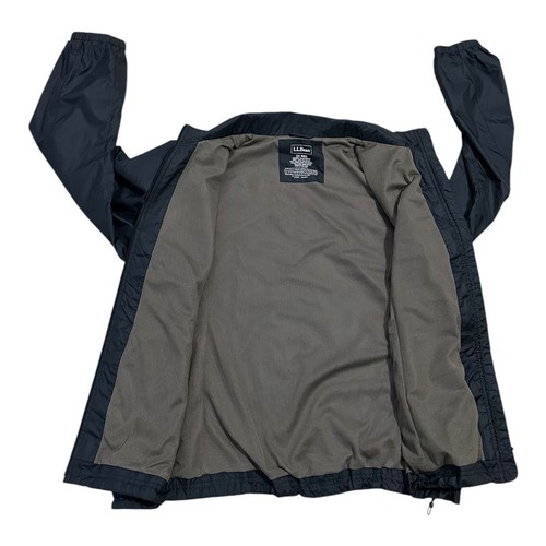 LL Bean Jacket Womens Size XL Black Windbreaker Lightweight Full Zip Pockets - Picture 9 of 11