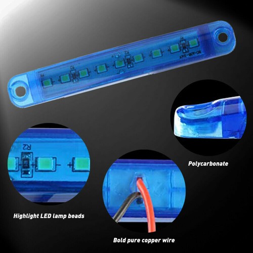 Blue LED Rock Light 10 pods Lights for Off Road Truck Car ATV SUV Under Wheel - Bild 5 von 12