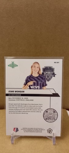 Parkside 2024 NWSL collection Vol 2 Esme Morgan Washington Spirit Lioness - Picture 2 of 2