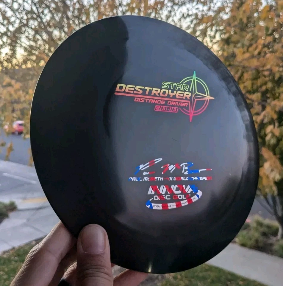 Редкий черный 4 X Paul McBeth Star Destroyer Innova диск-гольф новый 175g PENNED - Изображение 2 из 3