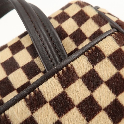 Authentic Louis Vuitton Damier Sauvage Lion Hand Bag Beige Brown M92131 Used F/S - Picture 17 of 24
