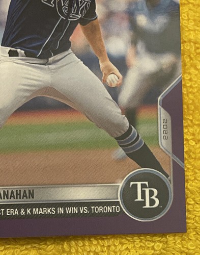 2022 Topps NOW 452 ⚾️ Shane McClanahan ⚾️ Tampa Bay Rays ⚾️ AL Best Purple 18/25 - Bild 5 von 7