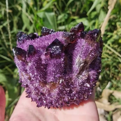 300g+ Amethyst Crystal Natural Quartz Cluster VUG MINERAL Specimen Healing 1pc - Picture 8 of 12