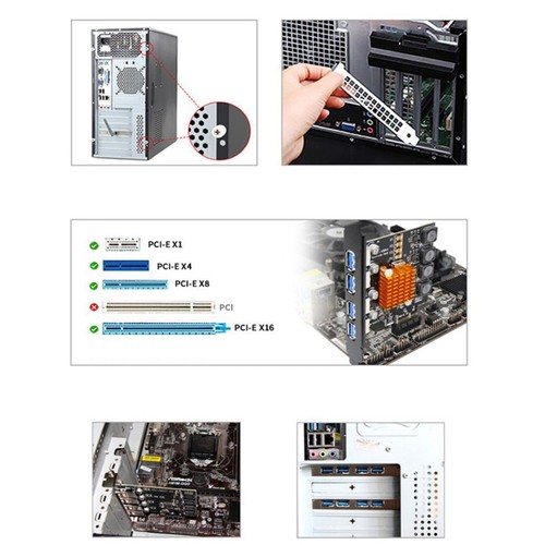 PCIE to USB3.0 Expansion Card 7-port PCI-E Adapter for Windows XP/7/8/8.1/10 PC - Picture 6 of 6