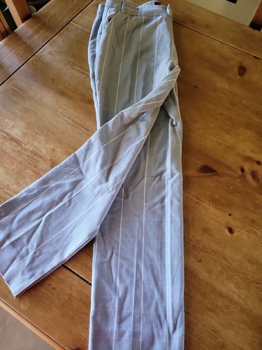 Rachel Roy Womens Pants Gray Striped SZ 12 Waist 36" Stretch Nylon Blend EUC! - Picture 6 of 6