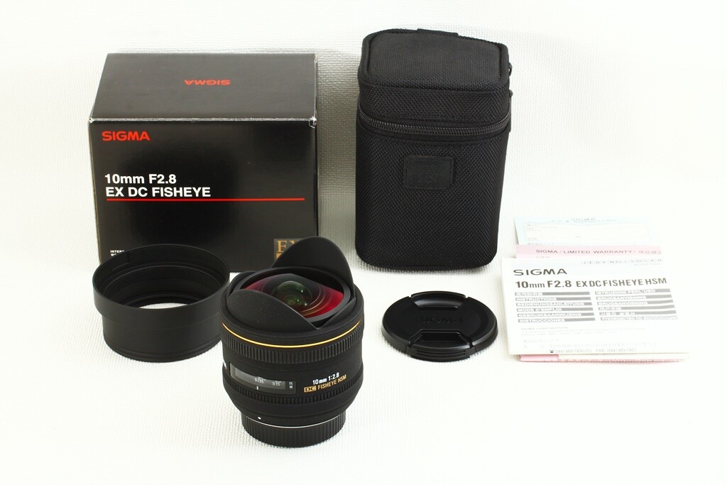 SIGMA 10mm F/2.8 EX DC FISHEYE HSM Nikon Lens EXCELLENT++ SIGMA 10mm F/2.8 EX DC FISHEYE HSM Nikon Lens EXCELLENT++