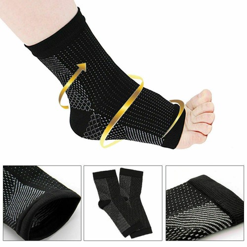 2 x Compression Socks Heel Foot Arch Pain Relief Plantar Fasciitis Support Pair - Bild 4 von 8