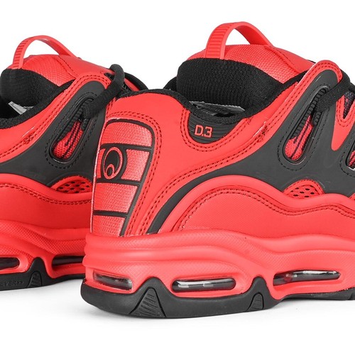 Osiris D3 2001 Skate Shoes - Red/Black/Red - Picture 5 of 7