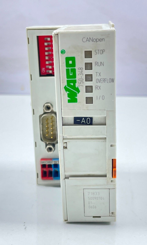 Wago 750-348 CANopen D-SUB Fieldbus Coupler PLC Communication Module Din Rail 24 - Picture 14 of 15