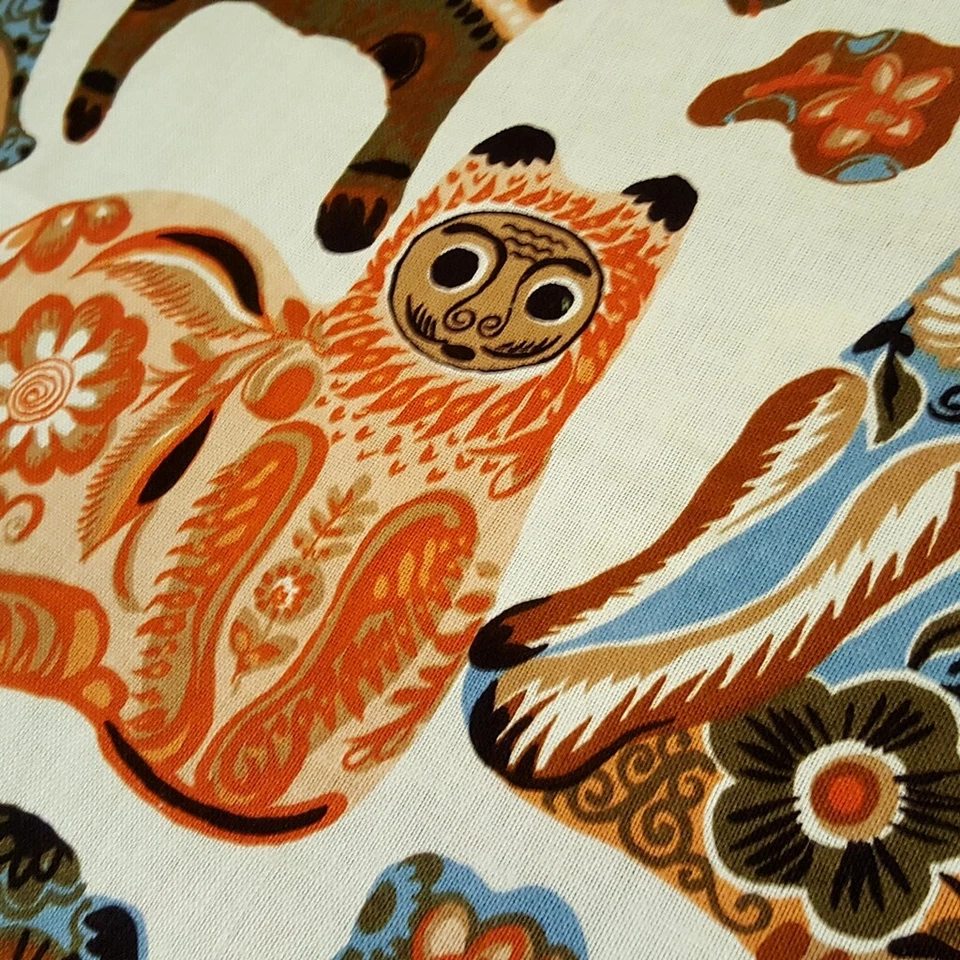 Tapiz de algodón Otoño Animal Diety tela 54" por yarda Foto 4 de 4