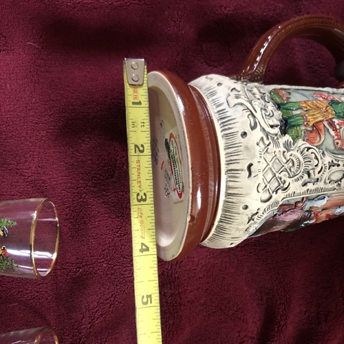 Vintage Alt-Grenzau 1894 Germany Beer Stein & Three Shot Glasses (R5/44) - Picture 12 of 13