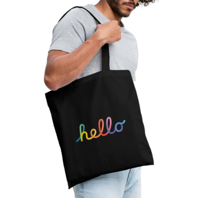 Apple ''Hello'' Logotype Stofftasche Baumwollbeutel Jutebeutel Mac M1 Keynotes NEU