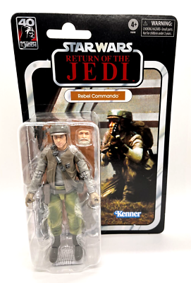 Star Wars Black Series Rebel Commando Figure ROTJ 40th Anniversary