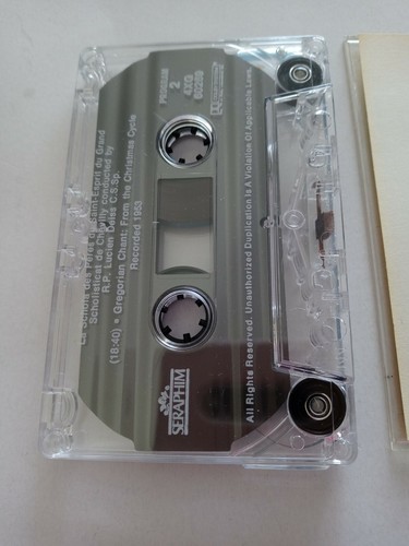 GREGORIAN CHANT: Easter Liturgy Christmas Cycle (Cassette, 1979, Seraphim) - Picture 7 of 7