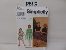 SIMPLICITY SEWING PATTERN UNCUT 7923 KIDS 7-10 SPECIAL OCCASION DRESS MCCLINTOCK