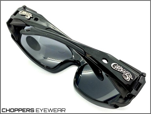 Men MOTORCYCLE Riding CHOPPERS SUN GLASSES Protective Eyewear Shatter Proof Lens - Picture 2 of 8