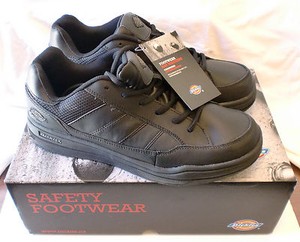 Dickies Men S Athletic Skate Slip Resisting Work Shoe Sr4215 Black Ebay