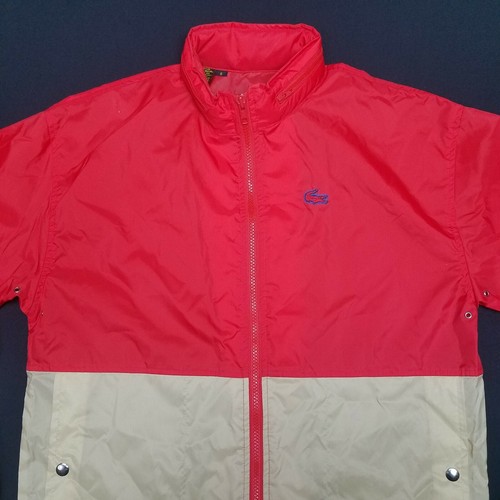 Chaqueta cortavientos de golf pequeña vintage años 80 IZOD for Her LACOSTE con capucha bloques de colores - Imagen 4 de 12