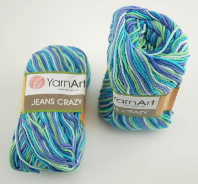 YarnArt Jeans Crazy Türkische Wolle Farbverlauf Strickgarn 500g 10x50g