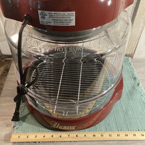 Nuwave Pro Infrared Countertop Oven 20337 Spice Red w/ Extender Ring - Picture 19 of 21
