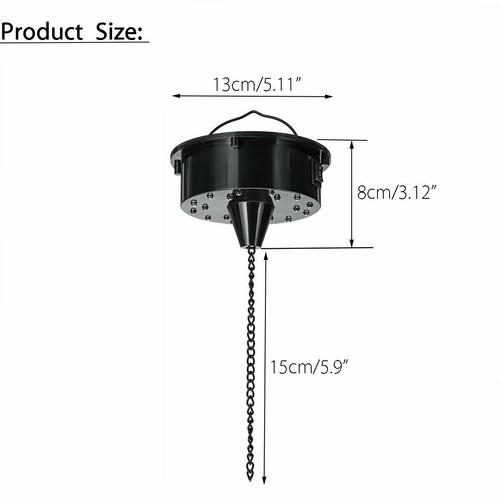 18 RGB LED Light Rotating Motor For Mirror Ball Stage KTV Party Sound Activated - Picture 3 of 6