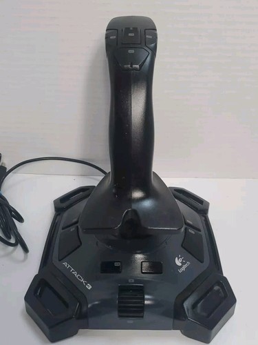 Logitech Attack 3 Joystick. Fully Tested Win 11. Pre-owned J-UJ18 - Picture 1 of 8