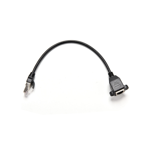1FT/30cm RJ45 Male to Female Screw Panel Mount Ethernet Cable LAN Network - Afbeelding 3 van 6