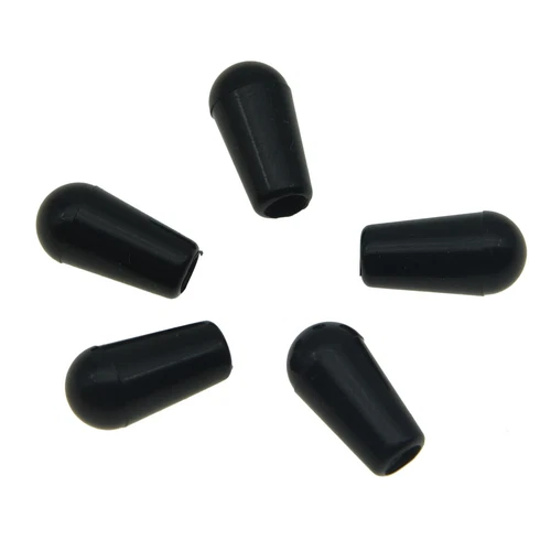 KAISH USA Threaded Guitar 3 Way Toggle Switch Tip Switch Cap Fits Gibson Black
