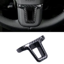 1X ABS Kohlefaser Lenkrad Abdeckung Für VW Golf Bora Polo Jetta Eos Touran Caddy