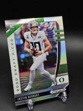 2020 Panini Prizm Draft Picks Rookie Silver Prizm #102 Justin Herbert 