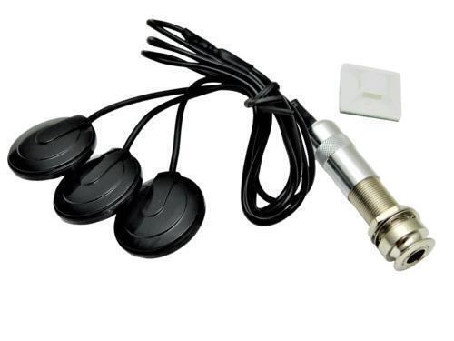 3 Acoustic Piezo Contact Microphone Pickup Transducer Guitar Violin Ukulele - Picture 1 of 4