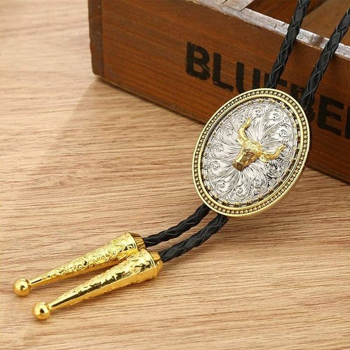 Moda Denim Corbata Occidental, Collar Colgante Cabeza de Caballo Para Hombre Corbata Bolo - Imagen 17 de 80