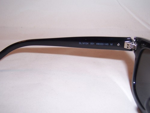 NUEVAS GAFAS DE SOL SAINT LAURENT SL M124 001 NEGRAS/NEGRAS 49MM AUTÉNTICAS 124 - Imagen 6 de 7