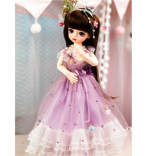 1/6 BJD Dolls 30CM BJD Doll Replaceable Hair Clothes Face Makeup Dress DIY Toys - Picture 17 of 20
