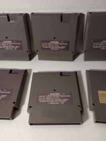 Lot Of 6 NES Games. Fester's Quest. Mickey Mousecapade, TMNT2, Galaga, Mario DH