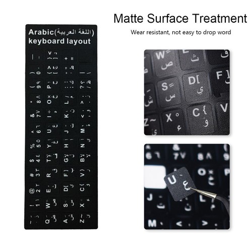 Laptop Keyboard Arabic Keyboard Stickers Russian Letter Spanish Alphabet Layout - 第 2/14 張圖片