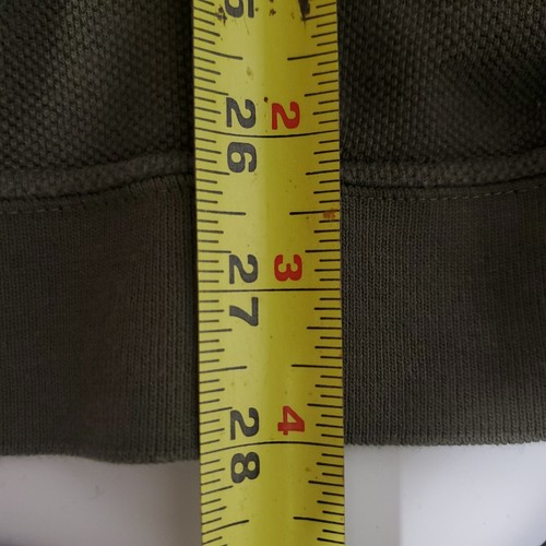 Lacoste+Malandrino Collab Hoodie Cardigan Small Loganlook Pockets Olive Green - Picture 11 of 11